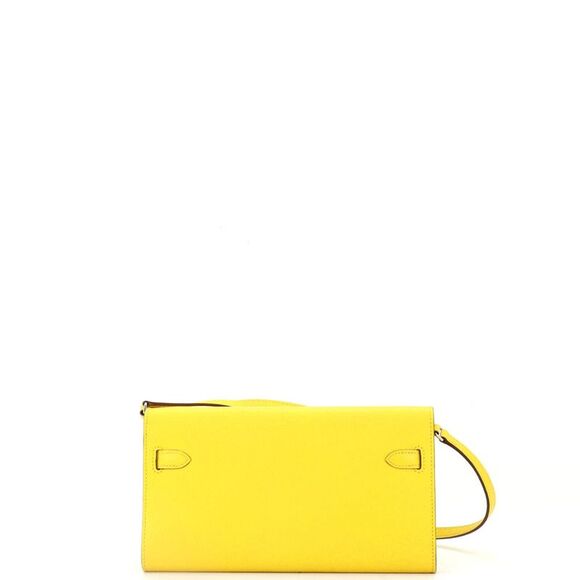 Hermes Kelly To Go Wallet Chevre Mysore Yellow - Picture 6 of 15